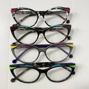 Acetate Full-Rim Colorful Optical Eyeglass Frames for Men and Women