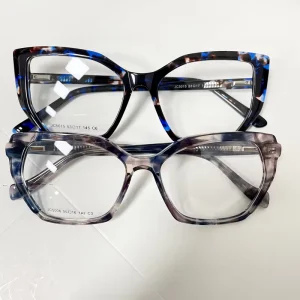Acetate Full-Rim Square Lightweight Optical Frames with Bright Colors for Unisex Daily Wear
