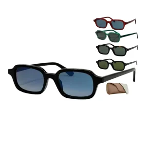 Acetate Full Rim UV400 Small Square Sunglasses for Women