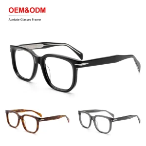 Acetate Luxury Men’s Full Rim Eyewear Optical Glasses Frame Anti Blue Light Fashion Blue Light Blocker Eyeglasses OEM High end
