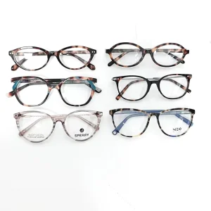Acetate Optical Glasses Polished Frame Prescription Lenses