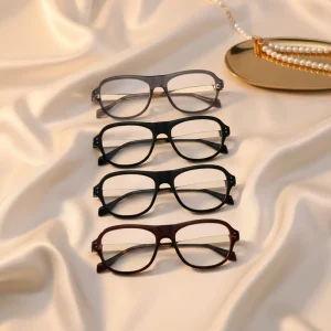 Acetate Retro Oval Optical Eyeglass Frames for Women and Men