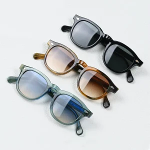 Acetate Round Multi-Color Eyeglass Frames for Men
