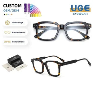Acetate Scratch-Resistant Prescription Optical Frame Eyeglasses for Business