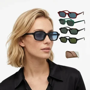 Acetate Small Square Sunglasses for Men and Women