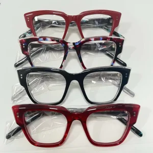 Acetate Square Full-Rim Optical Eyeglass Frames for Unisex