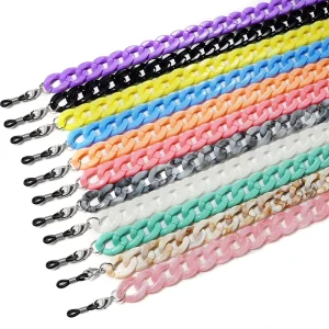Acrylic Eyeglass Chain in Tortoise Color for Men and Women