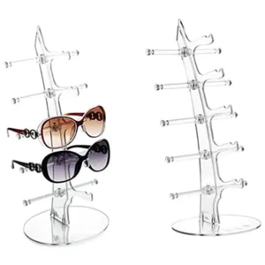 Acrylic Eyeglasses Display Stand for 5 Glasses