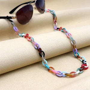 Acrylic Glasses Link Chain Eyewear Accessories Personalise Colorful Glasses Chain Eye Glasses Chain
