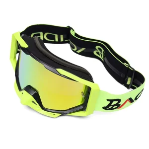 Adjustable Belt Motorcycle Glasses with Dust Prevention Cycling Motorcycle Goggles for Outdoor Sports Cylindrical Lens