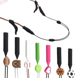 Adjustable Steel Wire Rope Silicone Eyewear Strap Sunglasses Holder Eyeglass Parts