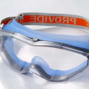 Adjustable-Strap Fit-Over Plastic Safety Goggles for Splash and Fog Protection
