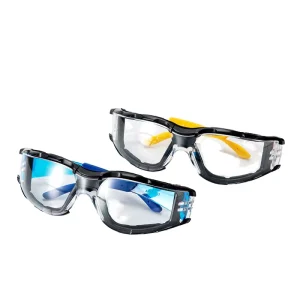 Adult Clear Anti-Fog Wide-Vision Safety Goggles with Soft Foam Padded Eye Shield