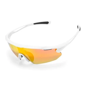 Adult Competition Racing Running Cycling Glasses No-Leak Anti-Fog UV Protection Blue White Gold