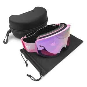 Adults Magnetic Ski Goggles UV400 Anti-Fog Mirrored Adjustable Strap Snowboard Eyewear