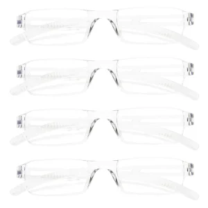 All-in-One Frameless Reading Glasses with Anti-Blue Light Lenses, +200