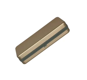 Aluminum Sunglasses Case Velvet Lining Eco-Friendly Fashion Portable Hinge Spring Closure Durable Eyewear Case Lightweight