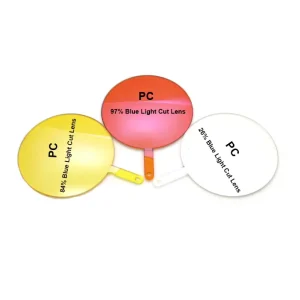 Anti-Blue-Light Blocking HMC-Coated PC Lens Clear Orange Yellow Blue 30% 84% 97% Eyeglasses Lenses
