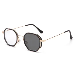 Anti Blue Light Classic Metal Frame Glasses for Computer Office Use Comfortable Full Rim Design Photochromic Lenses Sun