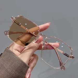 Anti Blue Light Color-Changing Computer Glasses Big-Frame Optical Eyeglass Frames