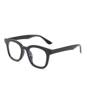 Anti-Blue Light Flat-Mirror Eyeglass Frames for Men and Women, Myopia-Compatible