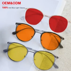 Anti-Blue Light Glasses SRK9195 Retro Square TR90 Computer Gaming Glasses UV400 Filter Eyewear