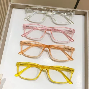 Anti-Blue Light HD Reading Glasses for Women Transparent Color Glasses