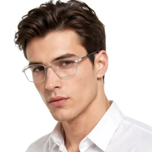 Anti Blue Light Lenses Metal Optical Frames for Men Custom Logo Available Glasses