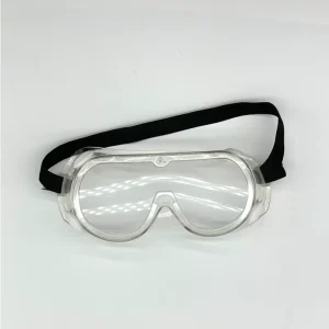 Anti Fog CE Certified 100% Filter Silver Safety Goggles with Adjustable Strap for Medical Isolation in Lab Industry