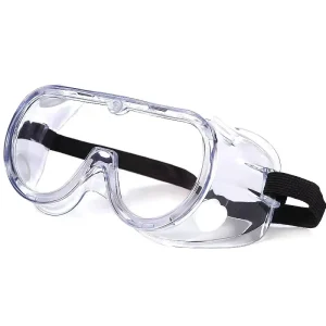 Anti-Fog Scratch-Resistant Transparent Safety Goggles for Dust and Splash Protection