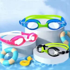 Anti-Fog Silicone Children’s Swim Goggles for Ages 3-14