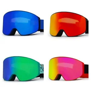 Anti Fog UV400 Ski Goggles Double Lens Snowboard Goggles Helmet Compatible Winter Sports Eyewear for Men Women Teens