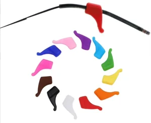 Anti-Slip Silicone Eyeglass Temple Tips with Ear Hook