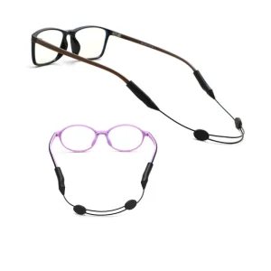 Anti slip Custom Sports Eyewear Retainer Glasses Cord Silicone Adjustable Sunglasses Strap Holder