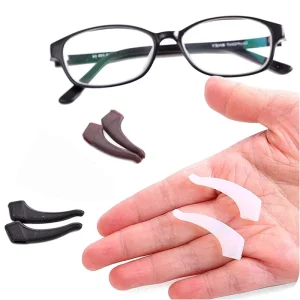 Anti-slip Silicone Eyeglass Ear Hook Grip Temple Tip Holder Strap