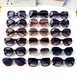 Assorted Mixed Stock Colorful PC Sunglasses UV400 Lightweight for Women