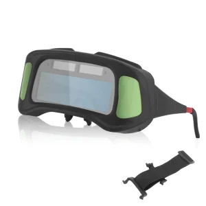 Auto-darkening Plastic Welding Goggles Black Lens Adjustable Safety Glasses UV Protection for Jewelry Making and Metal Work