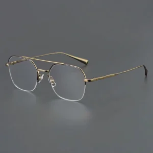 BWT05228 Ultra Light Titanium Eyeglass Frames Cool Elegant Diamond Face Shape Prescription Glasses Fashionable Stylish