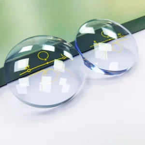 Best 1.56 Hard Resin Semi Finished Ophthalmic HMC Progressive Optical Lenses Aspheric Clear and Green with UC & HC Coating