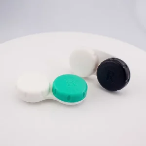 Best Travel Use Colorful Beautiful Contact Lens Case Diablo Style Mini Bow Contact Lens Case Plastic Glasses Case