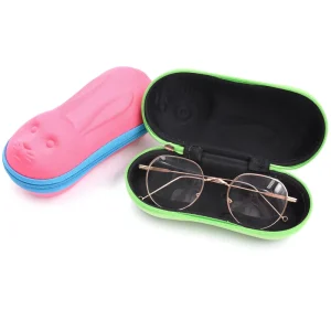 BestClean Cute Rabbit Shaped EVA Eyeglass Zipper Case Shockproof Lightweight Outdoor Portable Sunglasses case for Kids