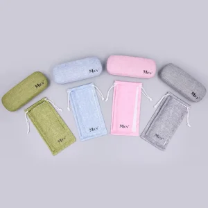 Bestclean Sustainable Eyewear Packaging Set with Glasses Cloth Pouch Case Paper Luxury Eyeglasses Accessory Packiage