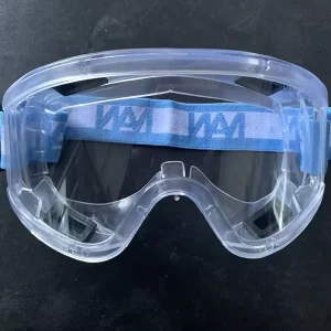 Big Window Clear PC Frame Safety Goggles with Uncoated Lens Eye Protection Model 303-2