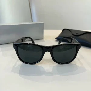 Black Acetate Unisex Sunglasses, Foldable Full Rim UV400 Model 4105