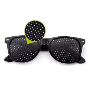 Black Eyesight Improvement Care Exercise Eyewear Glasses Training Cycling Eyewear Pin Small Hole Sunglass Camping Eyeglasses