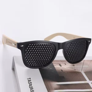 Black Eyesight Improvement Care Exercise Glasses Training Eyeglasses Pin Hole Sunglass Anti myopia Astigmatism Eyewear