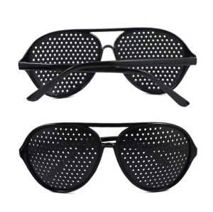 Black Eyesight Improvement Vision Care Exercise Eyewear Pinhole Glasses Training