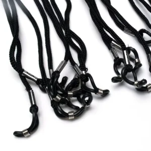 Black Nylon Glasses Rope Eyeglasses String Chain Neck Cord Strap Sunglasses Holder Retainer Practical Eyewear Accessories