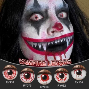 Bloody Scared Anime Cosplay Contact Lenses, Yearly Halloween
