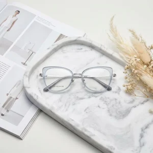 Blue Light Blocking Eyeglasses with CR39 Optical Lenses for Men